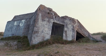 The remains of a German defence bunker on ‘Juno Beach’, Courseulles-sur-Mer, on the Normandy coast, France.