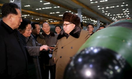 Kim Jong-un's nuclear scientists take centre stage after missile test | North Korea | The Guardian