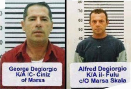 George Degiorgio and Alfred Degiorgio police headshots.
