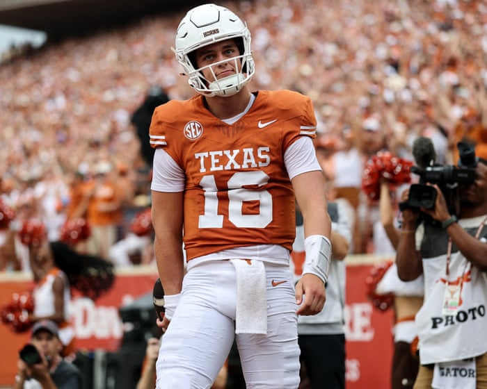Arch Manning has running, passing and receiving TDs as Texas stay alive in CFP race