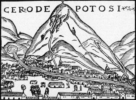 ‘The mountain that eats men’: Potosí depicted in 1553.