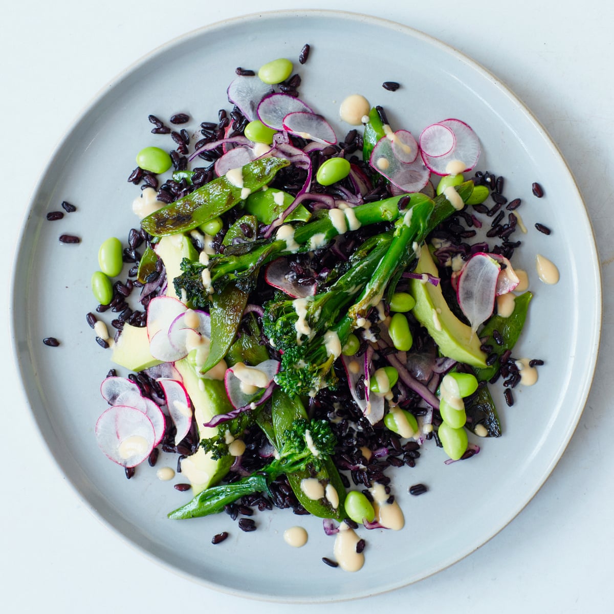 Meera Sodha S Vegan Recipe For Black Rice Salad With Greens And