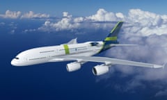 An artist's impression of an hydrogen-powered Airbus