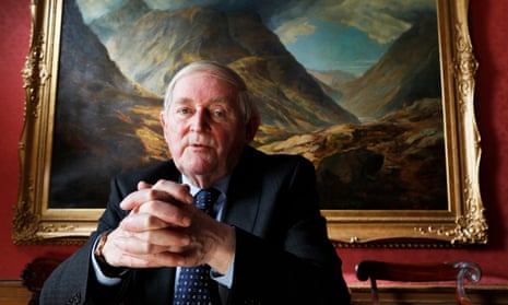 Angus Grossart at his offices in Edinburgh in 2014. He helped to make the Scottish capital a global city for investment trusts and was known for backing winners.
