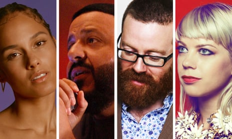 L-r: Alicia Keys, DJ Khaled, Frankie Boyle, Basia Bulat