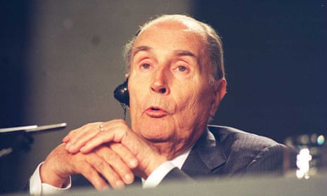 François Mitterrand photographed in 1993.
