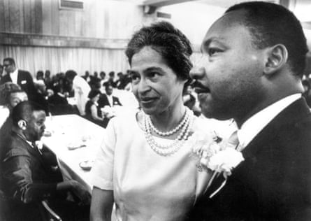 Dr. Martin Luther King and Rosa Parks in 1965.