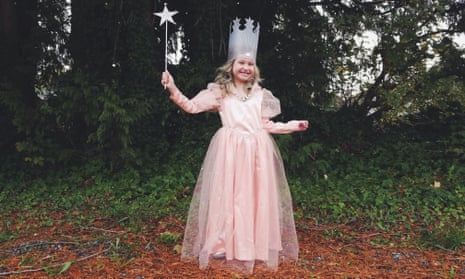 Girl wearing fairy costume