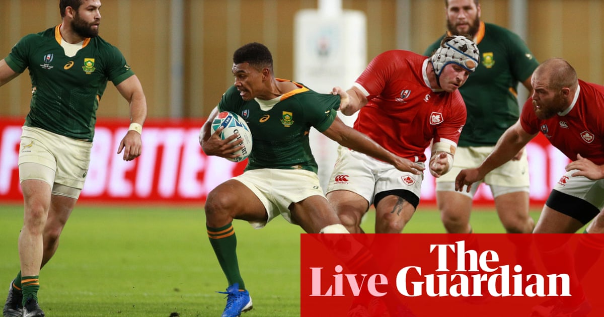 South Africa v Canada: Rugby World Cup 2019 – live!