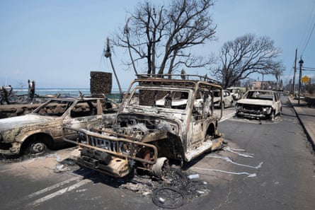 The scene in Lahaina on Thursday looked like a wasteland, with homes and entire blocks reduced to ashes.