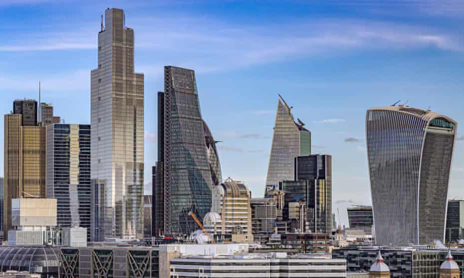 22 Bishopsgate towers over the cluster of skyscrapers in the City of London