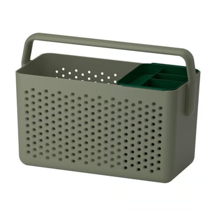 Ikea UPPRÄMEN Storage basket, grey-green, 35x17x25 cm