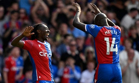 Mateta and Eze inspire Crystal Palace to crushing win over Aston Villa |  Premier League | The Guardian