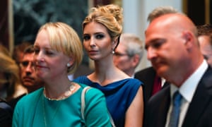 Ivanka Trump listens during a speech in Washington. Her shoe brand has been embroiled in controversy over workers pay and conditions in Chin and Indonesia.