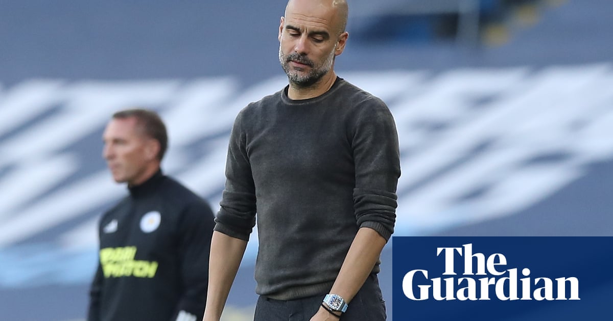 Pep Guardiola questions Manchester City’s belief after drubbing by Leicester