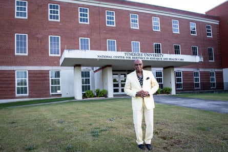 Omar Neal on the campus of Tuskegee University.