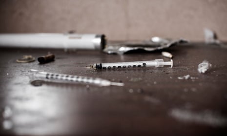 Heroin needles