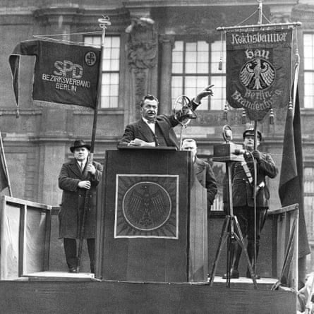 Otto Wels, chair of the Social Democrats, in 1930