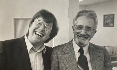 Martin Short, left, with the former mafia boss turned federal witness Jimmy Fratianno, whom Short interviewed for his Thames TV series Crime Inc.