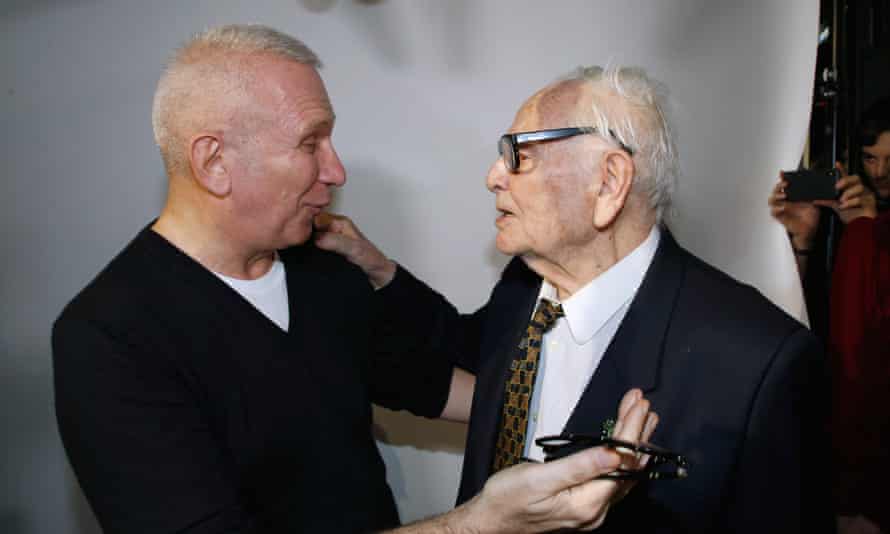 ‘I owe him everything …’ Gaultier and Pierre Cardin.
