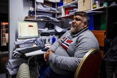 Mohammed Elahi Alam Alam at his desk