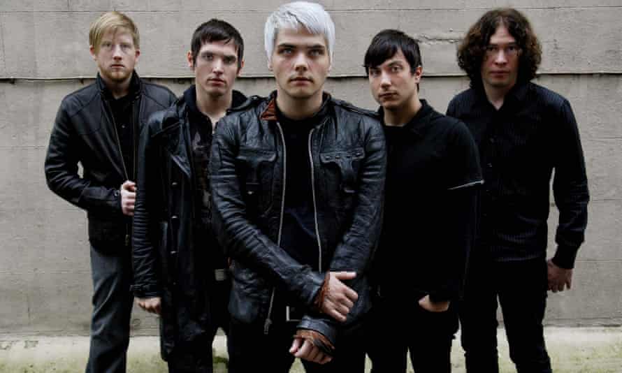 Way (centre) with the rest of My Chemical Romance.