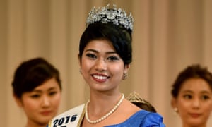 Priyanka Yoshikawa after winning the Miss World Japan title.