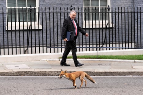 Alan Campbell leaving Downing Street today.
