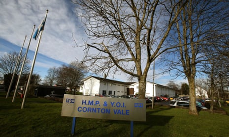 Signage outside the entrance to the all-women Cornton Vale prison in Stirling