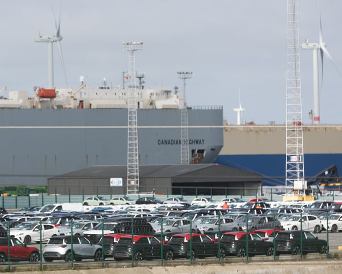 Thousands of vehicles sit idle at EU port as Trump’s tariffs leave their mark
