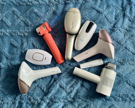 IPL devices on a blue blanket