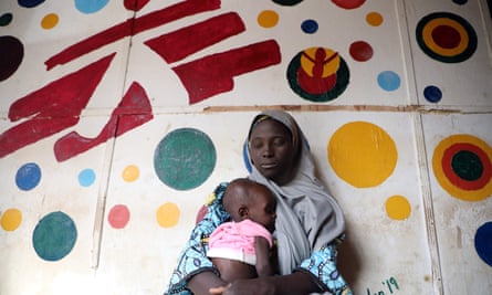 A mother and child at an MSF clinic in Anka, Zamfara state.