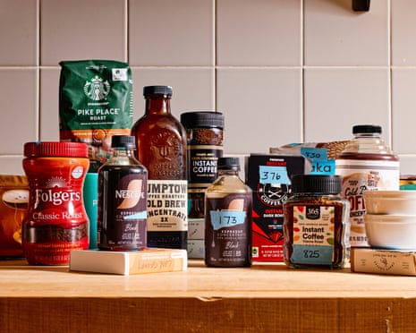 Collection of instant and over the counter coffee horizontal