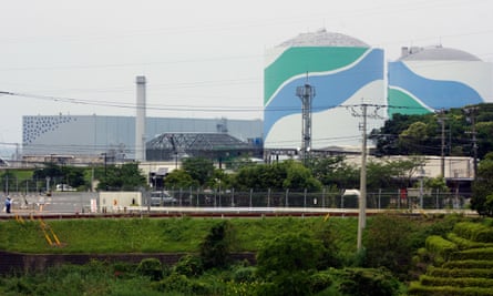 Sendai nuclear power plant in Kagoshima prefecture, south-west Japan.