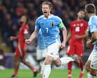 De Bruyne double in Belgium win deals huge blow to Wales’ World Cup hopes