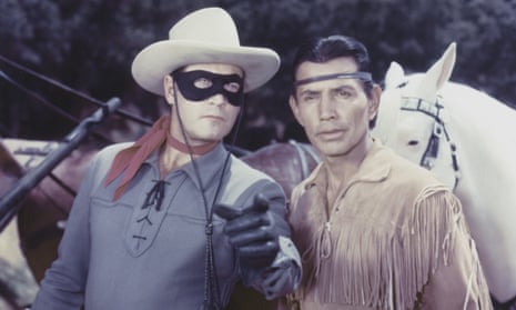 Not so lonely ... the Lone Ranger with faithful friend Tonto. 