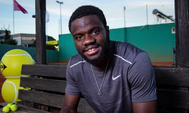 Frances Tiafoe during a recent tournament in Estoril, Portgual. ‘I saw tennis as the way to get me somewhere else.’