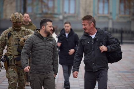 ‘He was born for this moment’: Sean Penn on his film with Zelenskiy ...