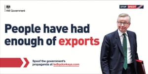 Michael Gove, tired of exports.