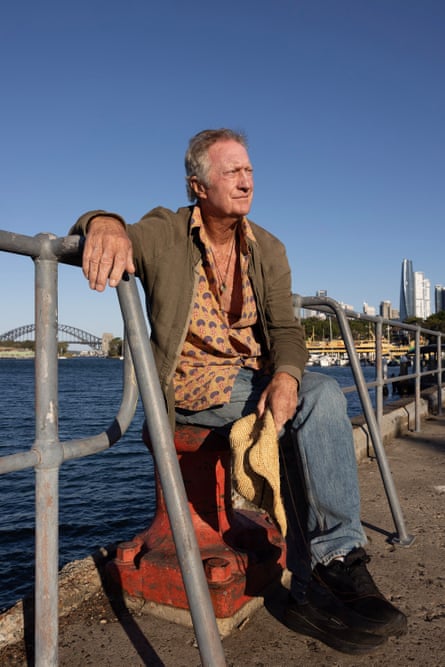 Australian actor Bryan Brown in Mort Bay Park, Sydney