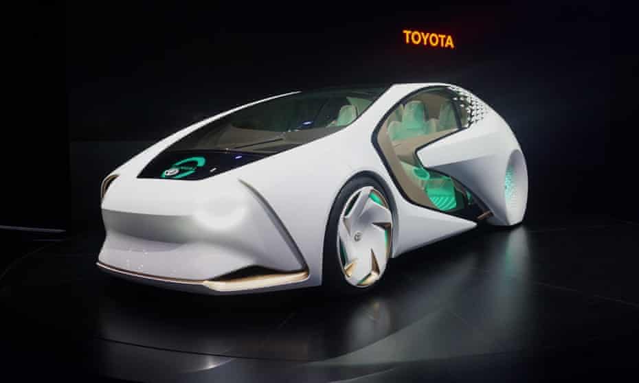 The Toyota Concept-i vehicle at the 2017 International Consumer Electronics Show in Las Vegas