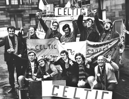 Celtic fans from Glasgow heading to Milan for the 1970 European Cup final