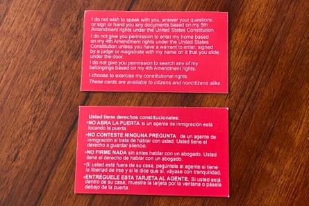 cards provide advice in English and Spanish