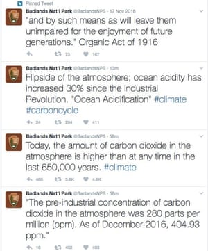 Badlands National Park’s now-deleted tweets on climate change