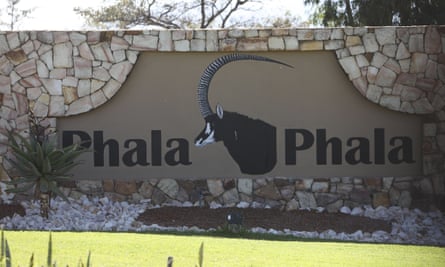 The entrance to the ranch of South African President Cyril Ramaphosa, Phala Phala Wildlife Farm in Bela Bela, South Africa.