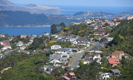 A residential area near Wellington, New Zealand