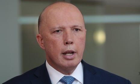 Home Affairs minister Peter Dutton