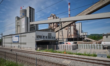 Holcim cement plant in Siggenthal, Switzerland