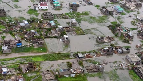 Aerial footage shows Cyclone Idai devastation in Mozambique – video