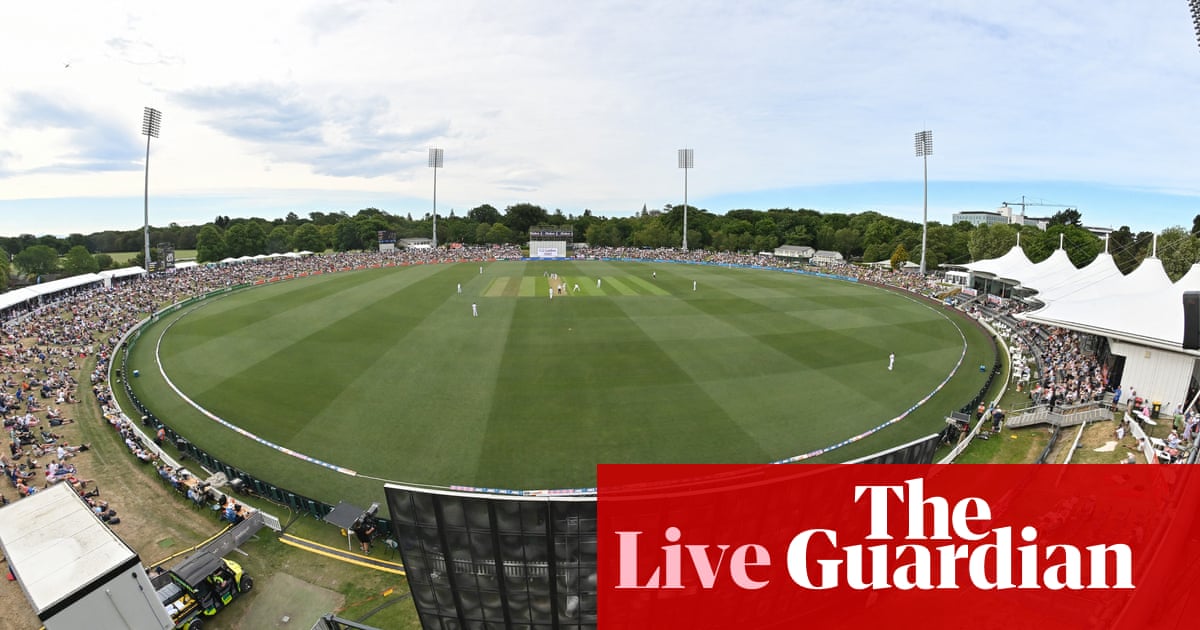 New Zealand v England: first men's cricket Test, day two - live